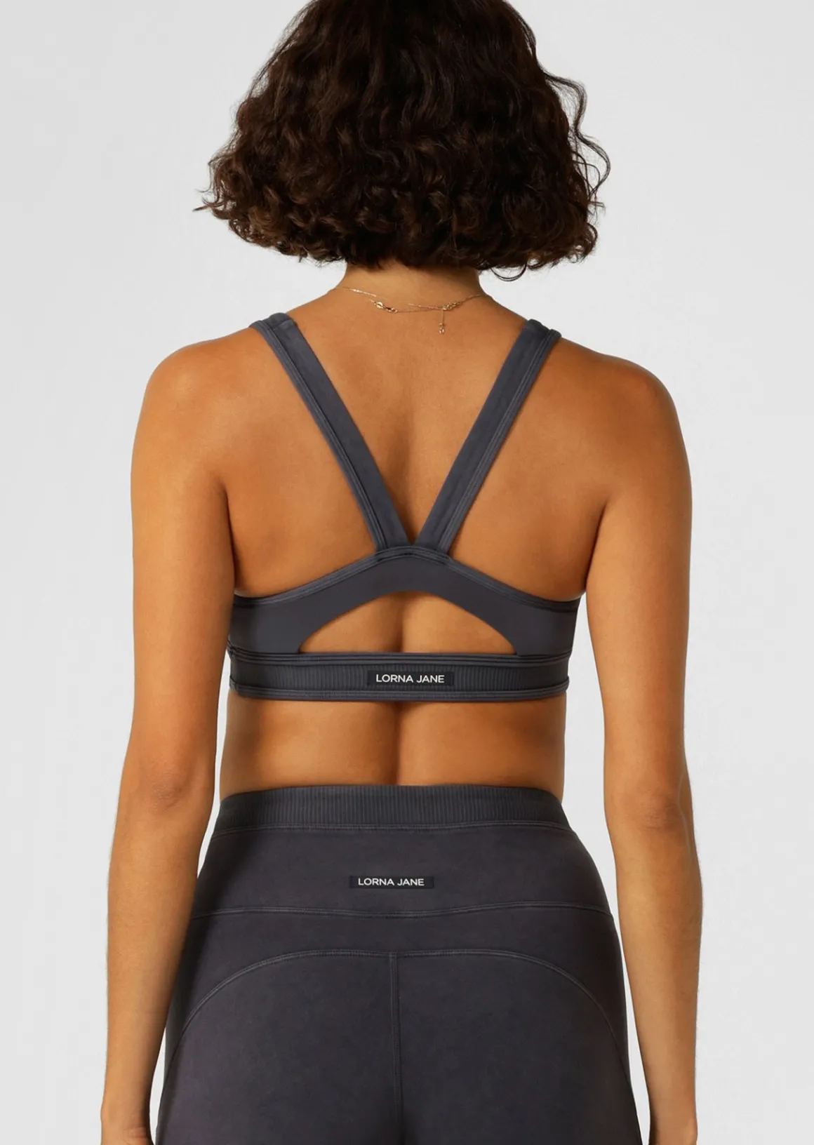 Lorna Jane Weekender Washed Sports Bra WashedMidnightBlue Discount