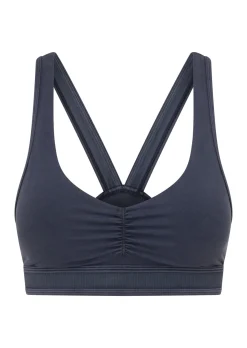Lorna Jane Weekender Washed Sports Bra WashedMidnightBlue Discount