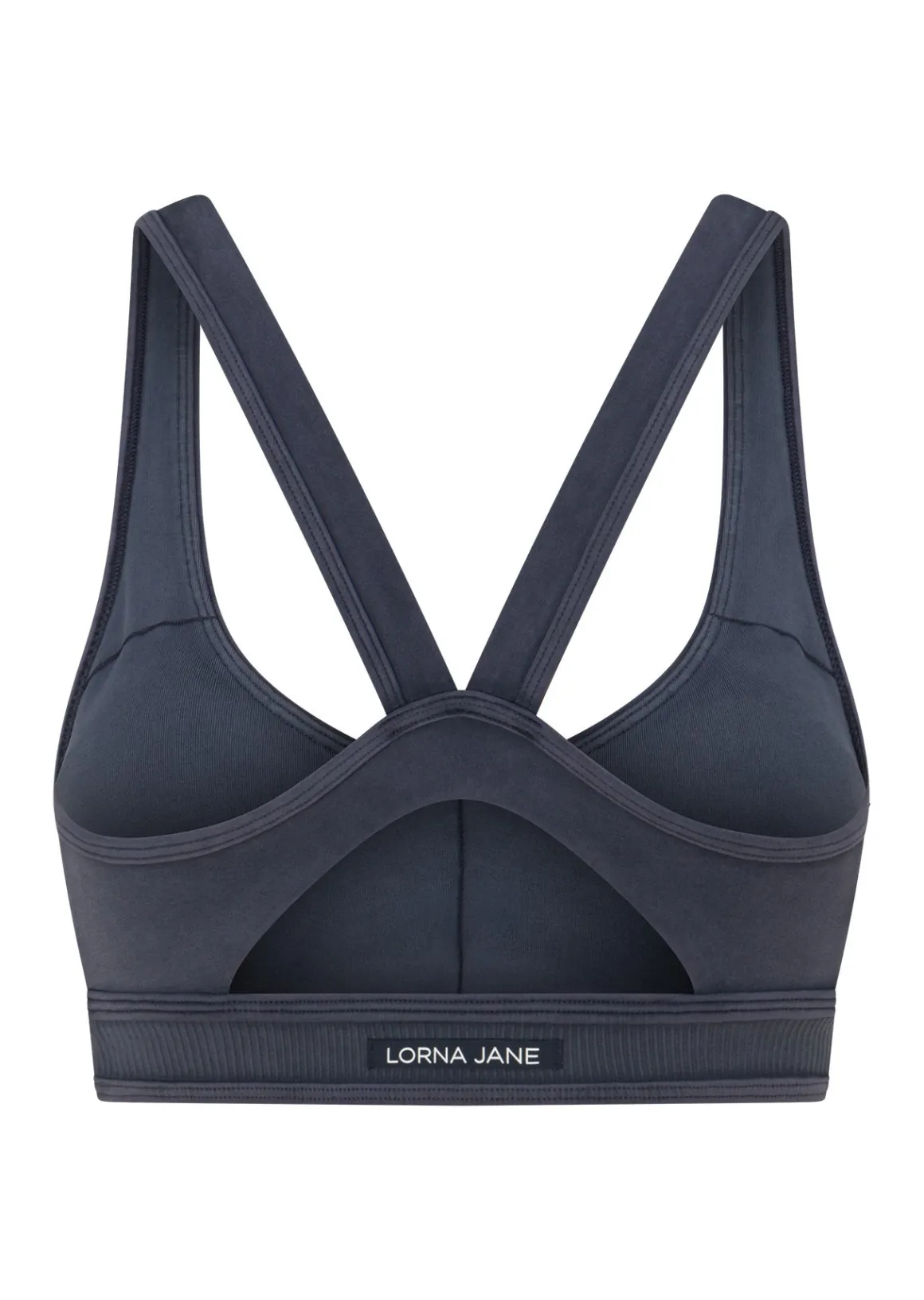 Lorna Jane Weekender Washed Sports Bra WashedMidnightBlue Discount