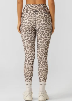 Lorna Jane Wildcat Hi-Fold No Ride Ankle Biter Leggings WildcatPrint Clearance