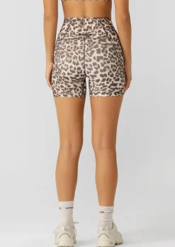 Lorna Jane Wildcat Hi-Fold No Ride 12cm Bike Shorts WildcatPrint Sale