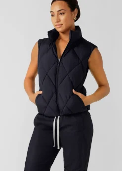 Lorna Jane Winter Warmth Puffer Vest MidnightBlue Discount