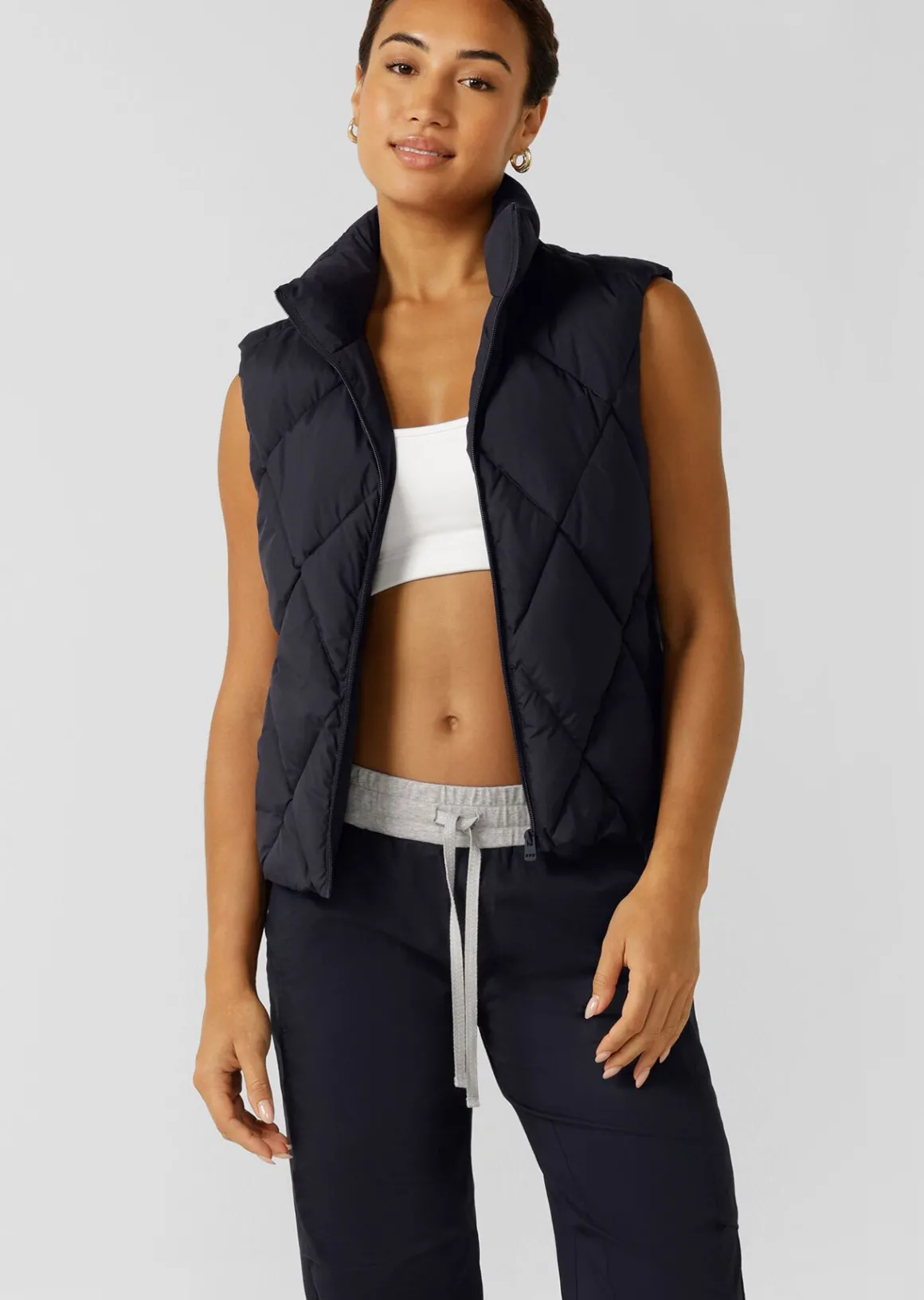 Lorna Jane Winter Warmth Puffer Vest MidnightBlue Discount