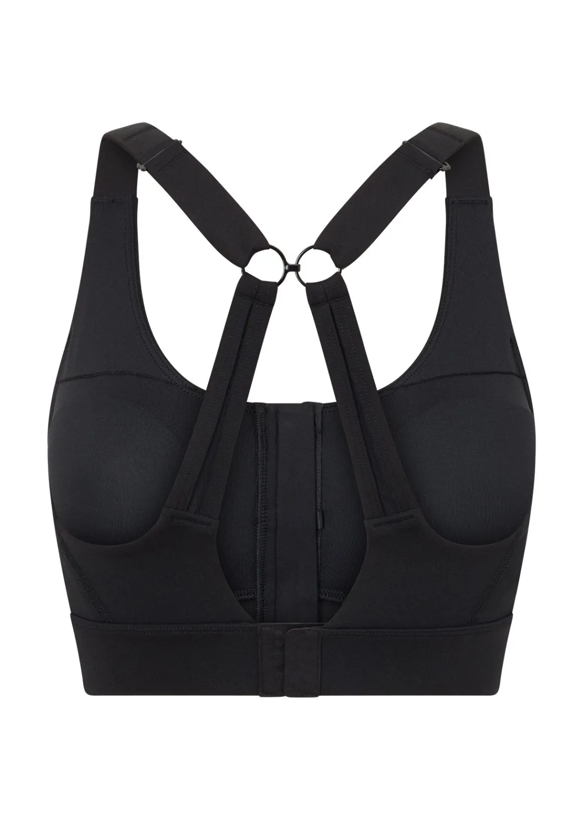Lorna Jane Zip & Go Sports Bra Black Hot